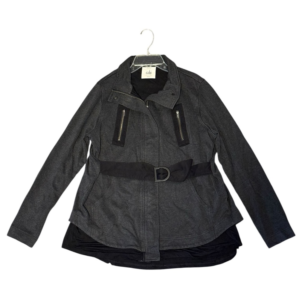 Women’s Cabi #3184 Love Carol Heather Gray Jacket Mesh Back, Size Medium